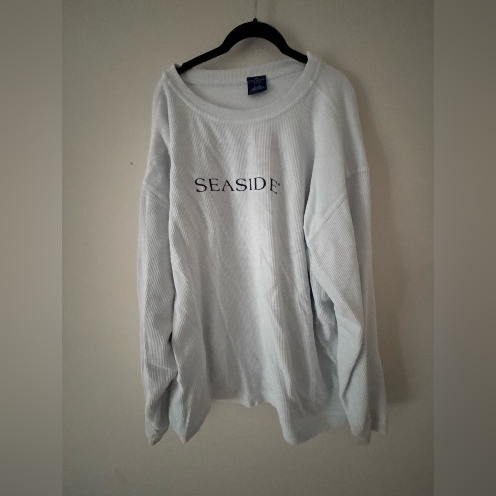The Seaside Style White Ribbed Shirt